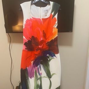 Joseph Ribkoff Multicolored Cocktail Sleeveless Dress